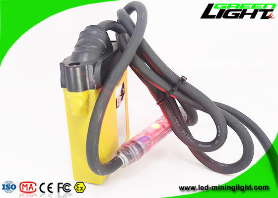 348lum Rechargeable Corded Miners Cap Light 10.4Ah Dengan Peringatan Daya Rendah