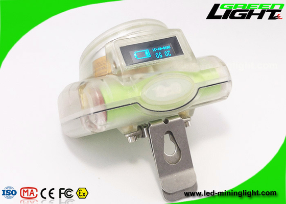 232lum 13000lux Cordless Helmet Cap Lamp 1.78W Dengan Layar OLED