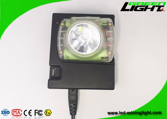 232lum 13000lux Cordless Helmet Cap Lamp 1.78W Dengan Layar OLED