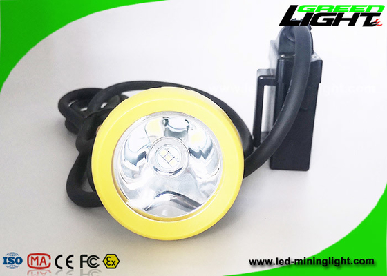 10000lux 450mA Coal Miners Cap Lamp 7.8Ah Corded Mining Cap Lamp