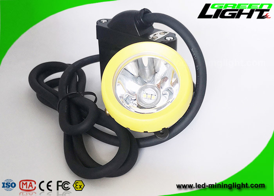 10000lux 450mA Coal Miners Cap Lamp 7.8Ah Corded Mining Cap Lamp