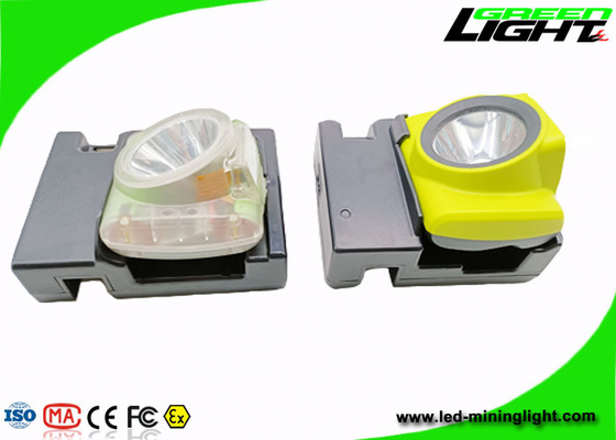 Lampu Depan Helm Penambang Layar OLED 4.2W 348lum Ketahanan Ledakan