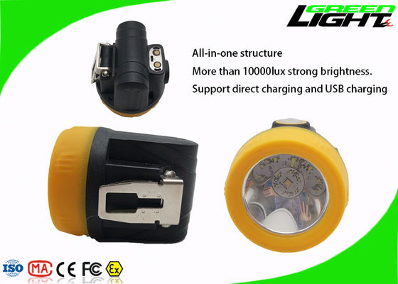200mA 143LUM Cordless Miners Cap Lamp 3.8Ah Rechargeable Led Headlamp
