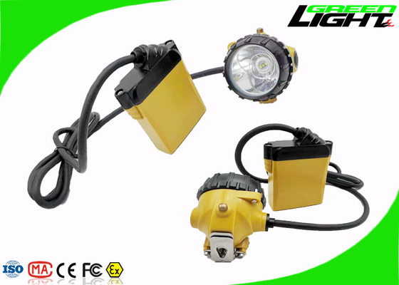 3W CREE 25000lux 390lum Lampu Led Penambangan Portabel Dengan Baterai 10400mAhmAh