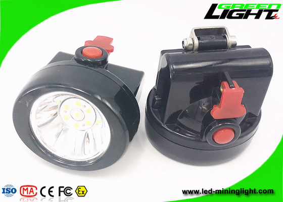 10000lux 450mA Cordless Mining Headlamp IP67 Tahan Air Dengan Band Kepala