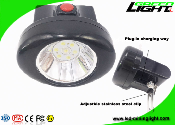 10000lux Lampu Penambang Tanpa Kabel LED Isi Ulang Anti Peledak 450mA