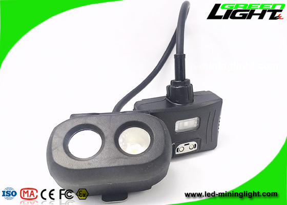 334lum Layar OLED LED Penambang Cap Lamp Dual Beam USB Charging 10.4Ah