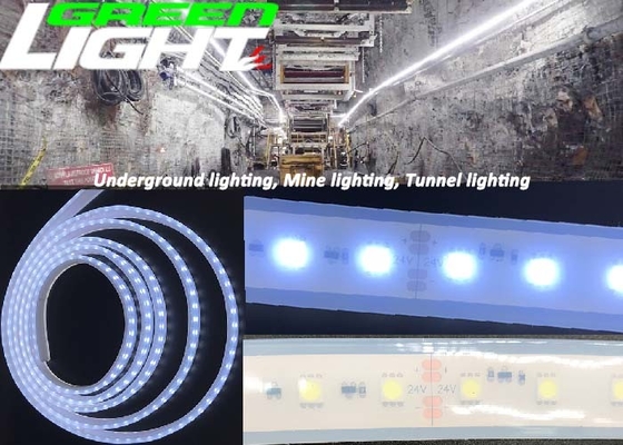 1630lum 220V 17W / M LED Lampu Strip Fleksibel Anti Peledak RGB SMD2835