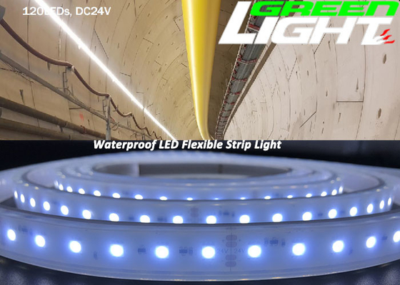 SMD5050 30W Baris Ganda Led Strip Light DC36V 2230lum Untuk Terowongan
