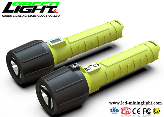 3W 9000lux LED Explosion Proof Torch Tahan Air Dengan Layar OLED