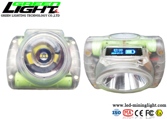 15000lux 232lum Lampu Penambangan Portabel Dengan Tampilan Waktu OLED