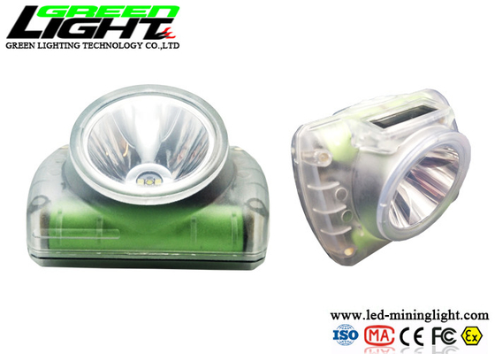 Lampu Cap Cordless Tahan Api Anti Peledak PC Transparan 15000lux