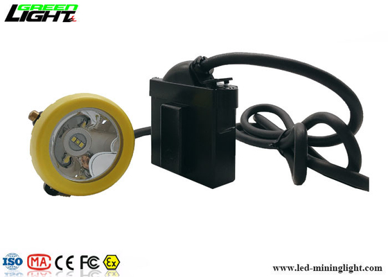 216lum 15000lux LED Miner Cap Lamp Isi Ulang KL5LM 6.6Ah ATEX