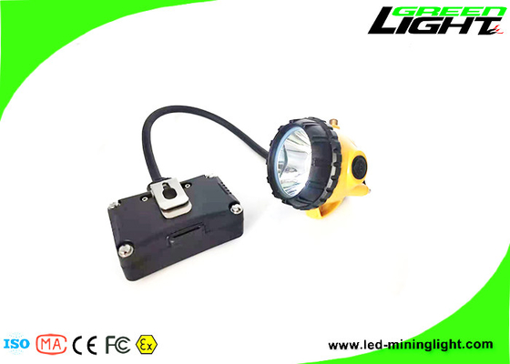 221lum 15000Lux Corded Mining Cap Lamp 6.8Ah Baterai Panasonic Dua Cara Pengisian Led Lampu Berkedip Lampu untuk Pertambangan