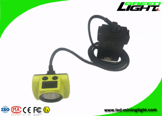 13.6Ah Lampu Pertambangan Batubara Baterai Panasonic USB 25000Lux 530lum IP68 Waterproof Miner Cap Lamp