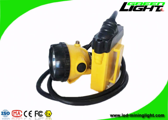 10.4Ah 25000Lux Led Safety Cap Lamp SOS Explosion Proof GL12-A Dengan Kabel