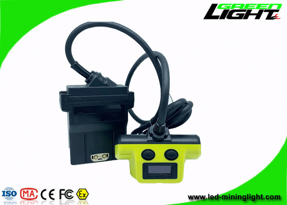 OLED 13.6Ah Lampu Penambangan LED Isi Ulang 25000 Lux Coal Miner Cap Light 18 jam Waktu Kerja Panjang