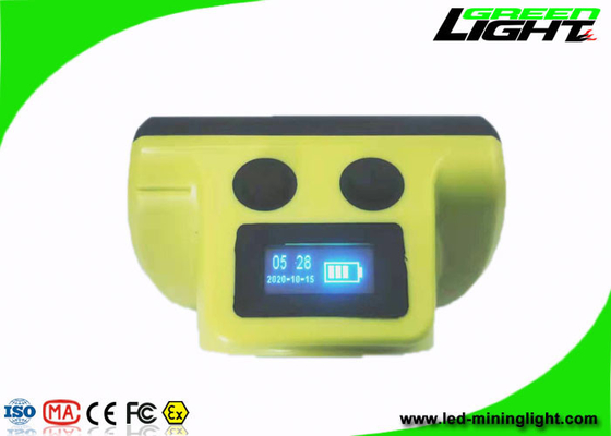 IP68 Lampu Led Pertambangan Tahan Air 18000lux Layar OLED Magnetic USB Pengisian Cordless Miner Cap Lamp dengan SOS