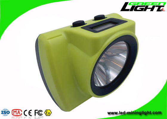 IP68 Lampu Led Pertambangan Tahan Air 18000lux Layar OLED Magnetic USB Pengisian Cordless Miner Cap Lamp dengan SOS
