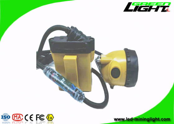 10.4Ah Flashing Led Mining Cap Lights Aluminium Cup ABS PC 25000Lux