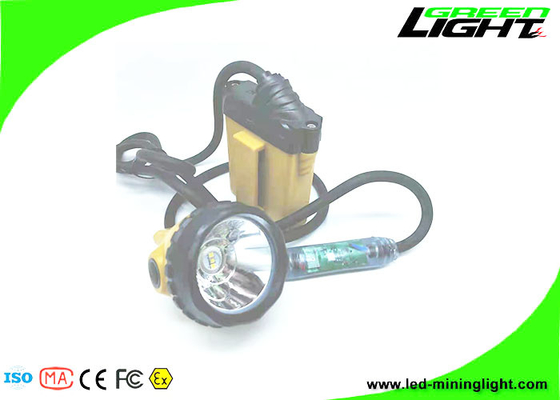 10.4Ah Flashing Led Mining Cap Lights Aluminium Cup ABS PC 25000Lux