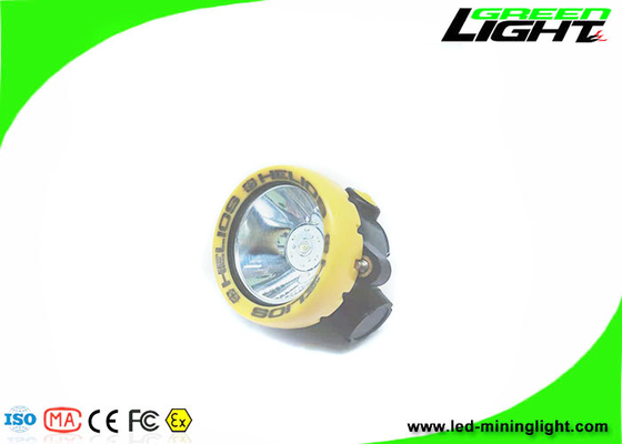 IP67 Tahan Air Isi Ulang Penambang Headlamp ABS PC 5000Lux Cordless Cap Lamp untuk Bawah Tanah