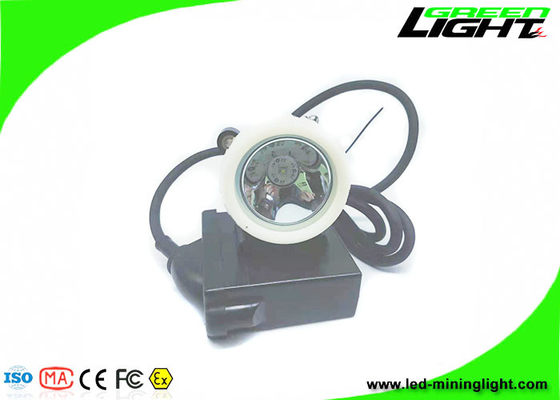 10000Lux LED Miners Cap Lamp Baterai Lithium Isi Ulang 1.67W 6600mAh ABS PC Tahan Air