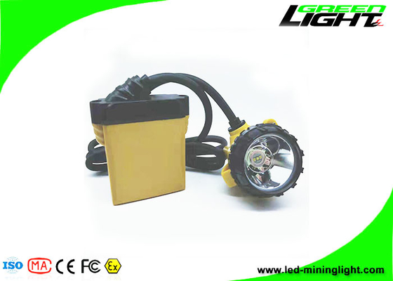 25000Lux 10.4Ah Corded Mining Cap Lamp Lampu Penambang Bawah Tanah Aluminium Lighting Cup