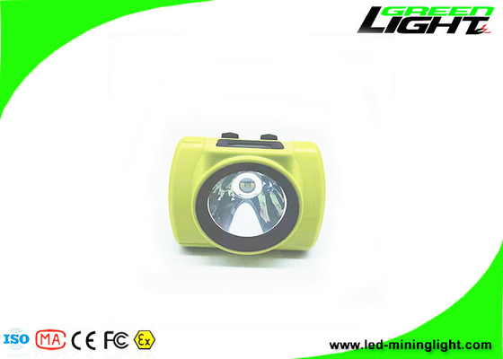 Layar OLED 18000 Lux LED Mining Cap Lights Explosion Proof 6.8Ah Cordless Rechargeable Miners Headlight