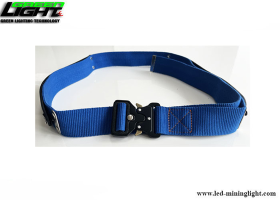 Sabuk Pinggang Pertambangan Anyaman Biru Dengan Klip Pengunci Sendiri Strip Reflektif