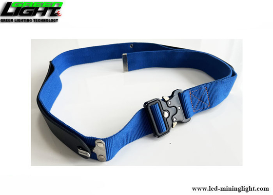 Sabuk Pinggang Pertambangan Anyaman Biru Dengan Klip Pengunci Sendiri Strip Reflektif
