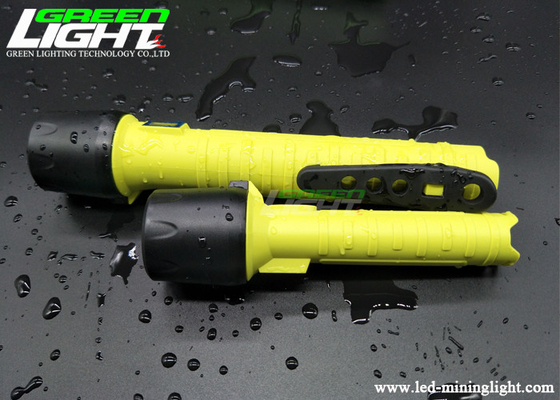 8 Jam Senter Led Ringan Kuning Body Shell ABS Tahan Benturan