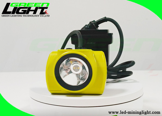 Safety Miner Cap Lamp 13.6Ah Baterai Isi Ulang Panasonic 4.07W 1100mA 530LUM