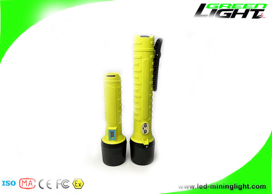IP68 Explosion Proof LED Senter CREE LED 10W 4.4Ah Sorotan Lampu Obor Isi Ulang untuk Perburuan Tambang Bawah Tanah