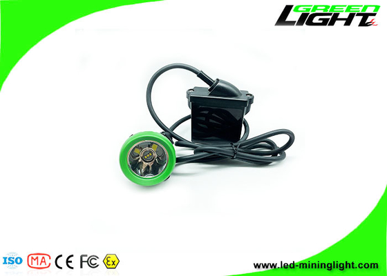 Anti Explosive 12000lux Led Miner Cap Lamp Silicone Button Corded Cap Lamp Warna Logo Disesuaikan 18 jam Waktu Kerja