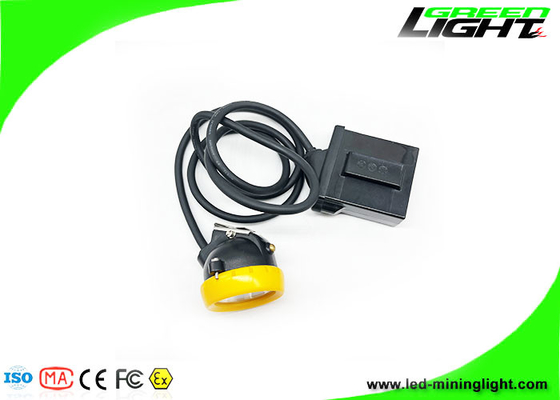 Anti Explosive 12000lux Led Miner Cap Lamp Silicone Button Corded Cap Lamp Warna Logo Disesuaikan 18 jam Waktu Kerja