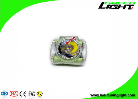 13000 Lux IP68 Cordless Mining Lights Explosion Proof Miners Headlights OLED untuk Waktu Baterai Tampilan Logo Untuk Topi Keras
