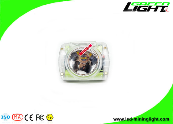 13000 Lux IP68 Cordless Mining Lights Explosion Proof Miners Headlights OLED untuk Waktu Baterai Tampilan Logo Untuk Topi Keras