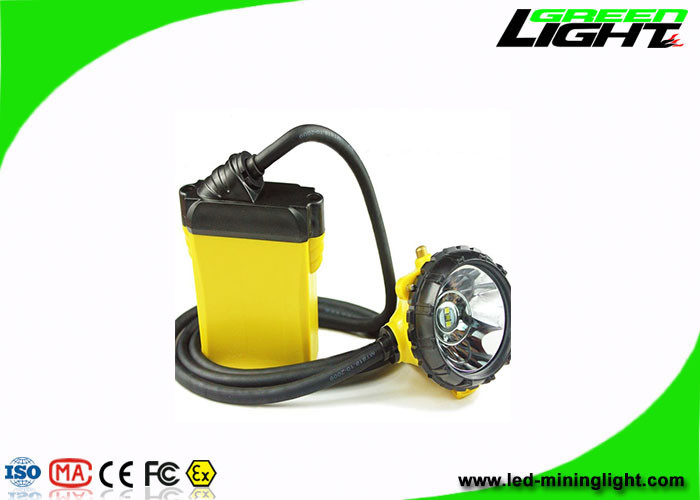 25000Lux 10.4Ah Corded Mining Cap Lamp Lampu Penambang Bawah Tanah Aluminium Lighting Cup