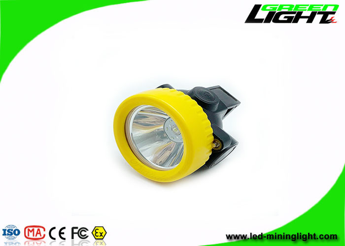 IP67 Tahan Air Isi Ulang Penambang Headlamp ABS PC 5000Lux Cordless Cap Lamp untuk Bawah Tanah
