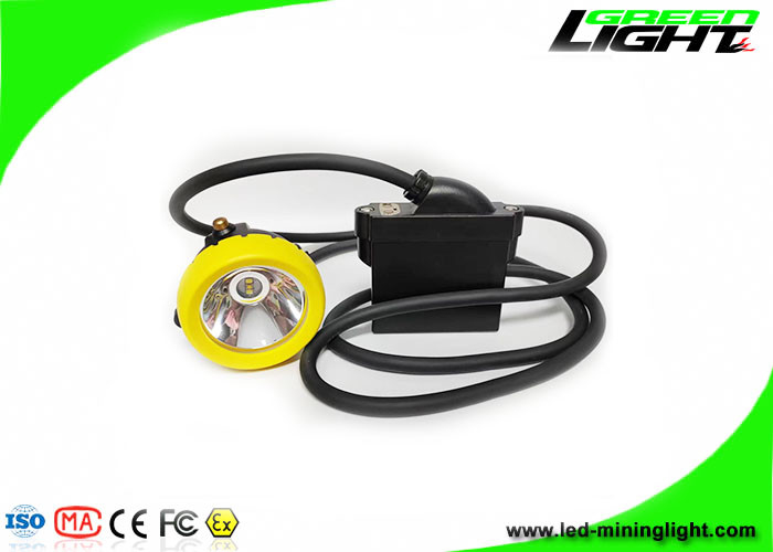 6.6Ah/7.8Ah 16 jam LED Miners Cap Lamp Isi Ulang 10000 Lux Explosion Proof