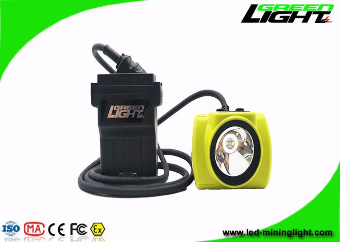 OLED 13.6Ah Lampu Penambangan LED Isi Ulang 25000 Lux Coal Miner Cap Light 18 jam Waktu Kerja Panjang