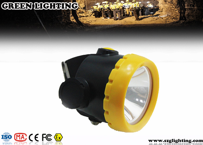 1W 4000 Lux LED Mining Light Dengan 2.2Ah Li-Ion Battery Water Proof IP68