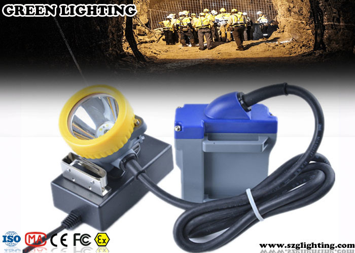 15000 Lux LED Miners Lights Untuk Topi Keras, Lampu Topi Keras Pengaman Kabel 6600mAH