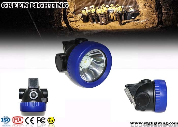 2.2AH Cordless Cap Lamp, 4000 Lux 1W Portable Cordless Led Miners Cap Lamp