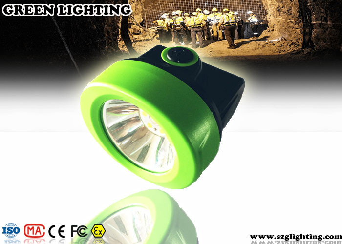 IP68 Cordless Cap Lamp, 230mA 120 Degree Lighting Cordless Led Mining Cap Lamp