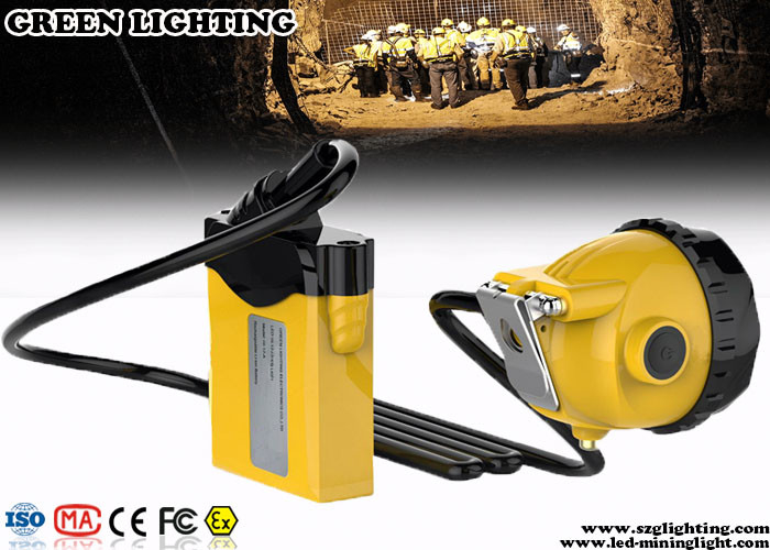 Anti - Explosion PC Corded LED Mining Light Dengan 10400 MAH IP 68 Waterproof