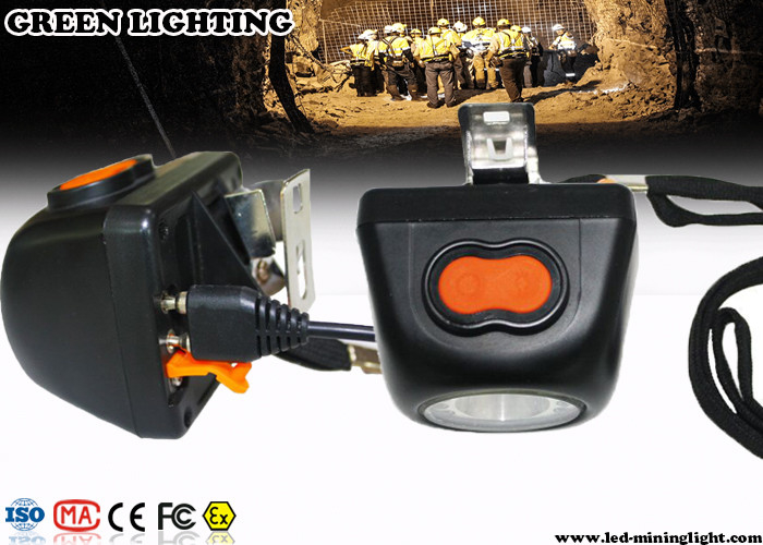 Layar LCD Safety Cordless Rechargeable LED Headlamp untuk Underground Miner
