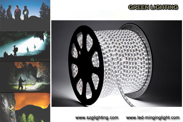 SMD5050 7.2W / M 0.6A Lampu LED Strip Fleksibel Berwarna-warni IP67 Tahan Air Grade