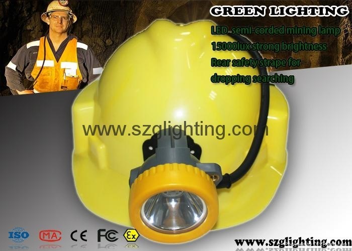 Lampu Pertambangan Batubara Semi Corded 350MA digital anti ledakan IP68 GST -7B 8000 Lux